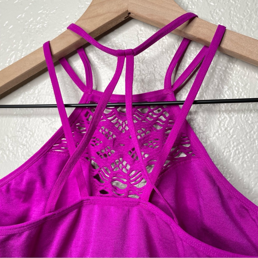 NWOT Victoria’s Secret Women's Bralette Halter Seamless Cutout Magenta Purple - Picture 8 of 10